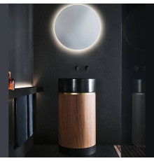 Раковина напольная Noorth ROMA Ø 450x880 мм цоколь Rovere Nero 2017.C