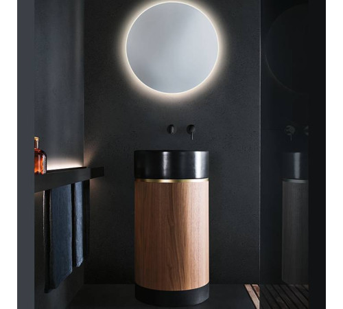 Раковина напольная Noorth ROMA Ø 450x880 мм цоколь Rovere Nero 2017.C