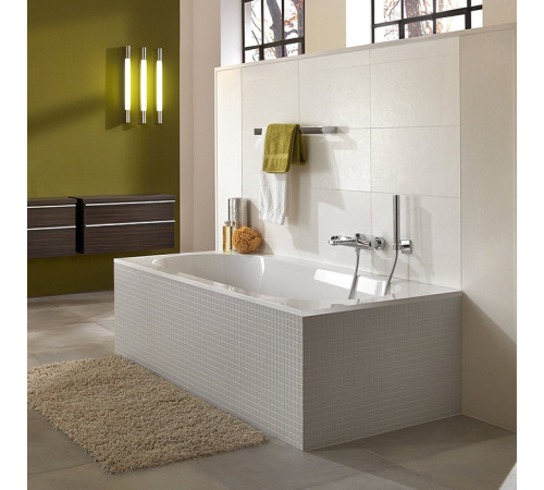 Ванна встраиваемая прямоугольная Villeroy & Boch Oberon 180x80x47 см Quaryl с ножками белый UBQ180OBE2V-01