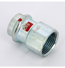 Муфта переходная пресс-В Viega Prestabo 22х3/4 оцинкованная сталь 559113