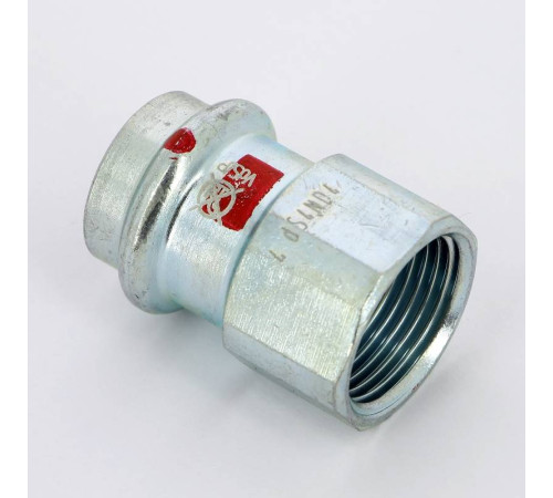 Муфта переходная пресс-В Viega Prestabo 22х3/4 оцинкованная сталь 559113