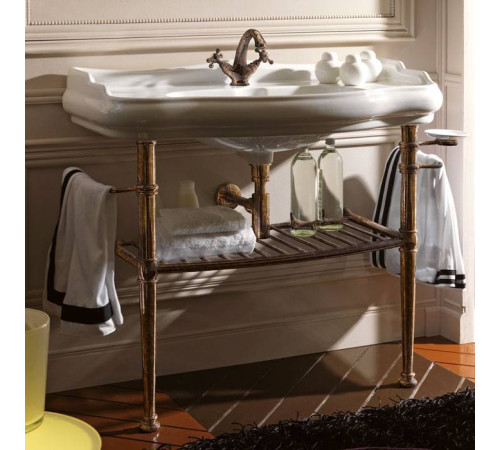 Консоль с раковиной Kerasan Retro 100х54.5 см напольная бронза 7602/105001/730093