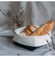 Корзина для хлеба ADJ 20x20x9 см черный/серый 0037.01/03