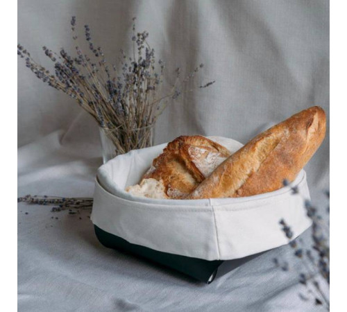 Корзина для хлеба ADJ 20x20x9 см черный/серый 0037.01/03