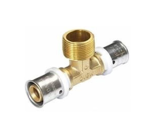 Тройник переходной SANHA 3fit-Press 25130G 20x2.0-1/2-20x2.0 мм ВПр-ВР-ВПр 125130G2012