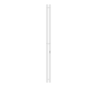 Полотенцесушитель электрический Primoclima Sol R C E White 1500x60 мм 2 секции PCSolRCEWhite15062
