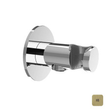 Шланговое подсоединение с держателем Almar E095037.HB латунь брашированная PVD