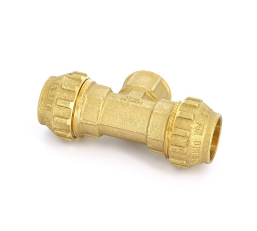 Тройник обжимной с внутренней резьбой Tiemme 25х3/4х25 для ПНД 3400030