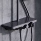 Душевая система AM.PM Apollo с термостатическим смесителем-полкой черный 947760300