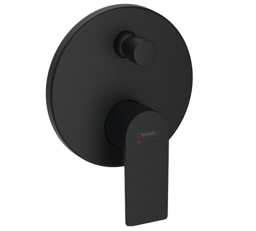 Смеситель для душа Hansgrohe Rebris E однорычажный внешний монтаж черный матовый 72468670