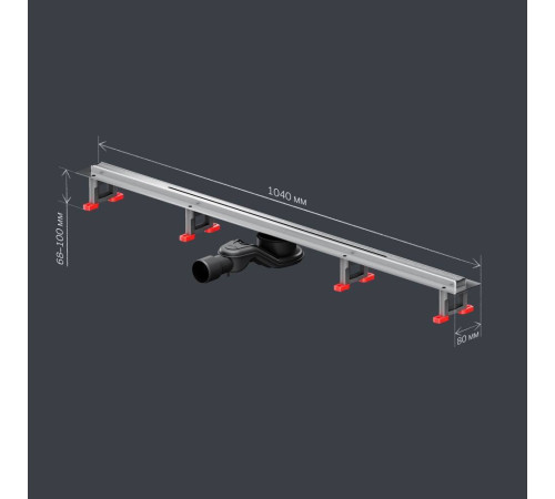 Трап для душа линейный AM.PM Masterflow Slim line 100 см W01SC-S11-100-05SB