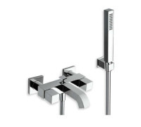 Смеситель для ванны с душем Cristal QD 100 51 двухвентильный хром QD10051