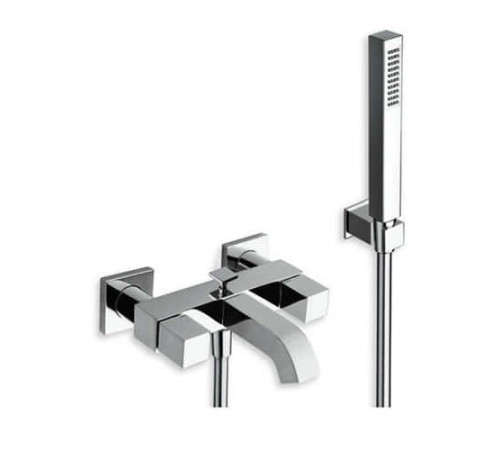 Смеситель для ванны с душем Cristal QD 100 51 двухвентильный хром QD10051