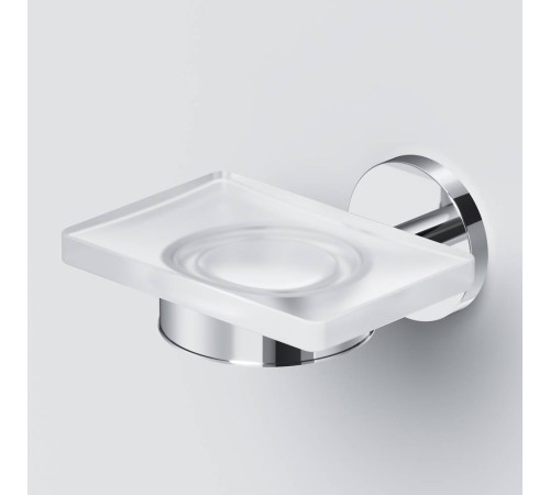 Мыльница стеклянная с настенным держателем AM.PM X-Joy хром A85A34200