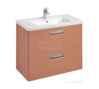 Тумба под раковину подвесная Roca The Gap 800 мм 2 ящика терракота ZRU9307839
