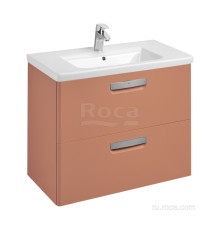Тумба под раковину подвесная Roca The Gap 800 мм 2 ящика терракота ZRU9307839