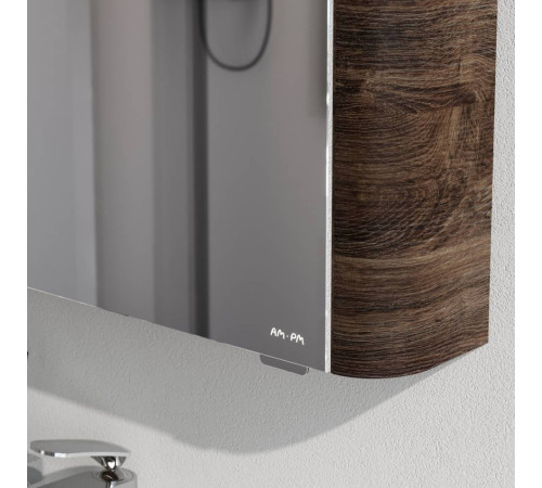 Зеркальный шкаф с подсветкой AM.PM Inspire V2.0 80 см правый орех M30MCR0801NF