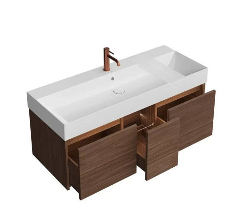 Тумба подвесная Kerama Marazzi Grande 120х47х37.3 см 3 ящика структурированный орех GR.120.3\SNUT