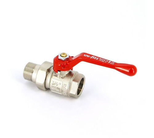 Кран шаровой Uni-Fitt полнопроходной НВ с разъемным соединением рычаг 3/4 113L3000