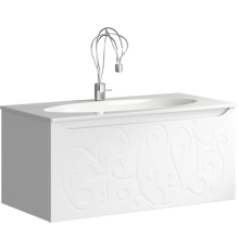 Тумба под умывальник подвесная Clarberg Elegance белый EL0110