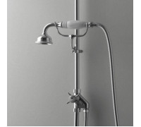 Гигиенический душ с переключателем и держателем Devon&Devon хром/белый MARK618CR