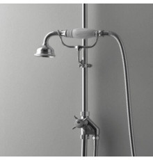 Гигиенический душ с переключателем и держателем Devon&Devon хром/белый MARK618CR