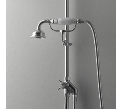 Гигиенический душ с переключателем и держателем Devon&Devon хром/белый MARK618CR