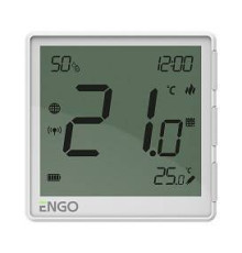 Беспроводной терморегулятор ENGO Controls EONE Zigbee с аккумулятором белый EONEBATW