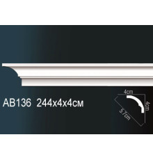 Карниз потолочный полиуретановый Perfect 140x140x2000 мм AB136