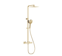 Душевая система с термостатом AQUAMET Cool Touch 226х120 мм золото шлиф AQM8007BG