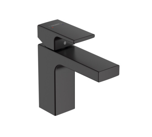 Смеситель для раковины hansgrohe Vernis Shape 100 без сливного гарнитура черный матовый 71569670