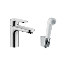 Смеситель для раковины Hansgrohe Vernis Blend с гигиеническим душем и шлангом 1600 мм 71215000
