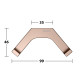Крючок Keuco Edition 11 подвесной двойной brushed red gold 11115290000