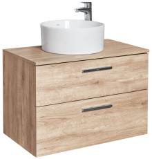Тумба под умывальник подвесная Roca Victoria 785x453x515 мм 2 ящика Орех A857470517