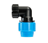 Угольник компрессионный для труб ПНД Джилекс ПРО 32х1 НР 509132