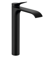 Смеситель для раковины Hansgrohe Vivenis 250 однорычажный для раковины-чаши матовый черный 75040670