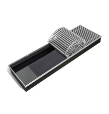 Внутрипольный конвектор КЗТО Бриз 300x80x1000 мм решетка алюминий БР30080*1000UКНР5АЛ12Ч