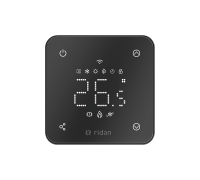 Комнатный термостат Ридан RSmart-FB Wi-Fi 230 В встраиваемый черный 088L1144R