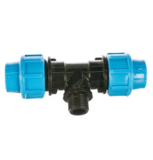 Тройник с наружной резьбой Джилекс 20х1/2 для труб ПНД 507852