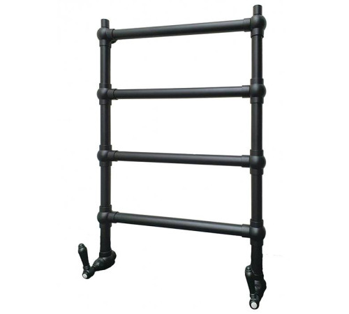 Полотенцесушитель водяной Nicolazzi El Capitan 55(70)x80.3 см черный матовый 5528CLNEM69