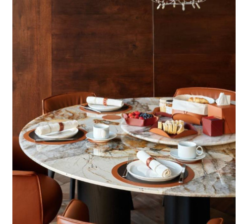 Салфетница ADJ Kleenex 12х12х12 см коньяк/бордо 0015.09/30