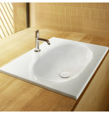 Раковина накладная Bette Comodo 80х49.5х12 см 1 отверстие A216-000 HLW1