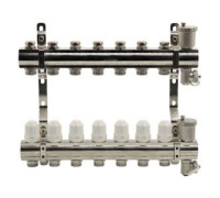 Блок коллекторный Kromwell EUROS 1 с термостатическими вставками и воздухоотводчиками 7 выходов 3/4 EK EU.ST6079750