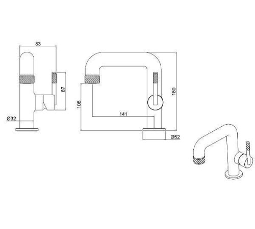 Смеситель для раковины Allen Brau Reality хром 5.32001-00