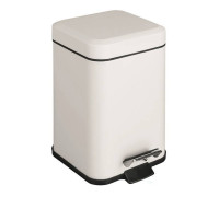 Ведро для мусора Colombo Design BlackWhite 3 л с педалью белый матовый B9210.BM