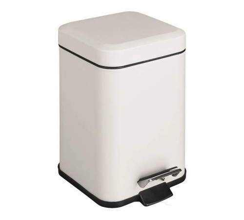 Ведро для мусора Colombo Design BlackWhite 3 л с педалью белый матовый B9210.BM