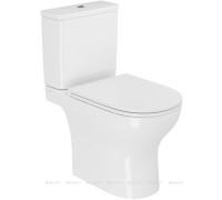 Унитаз-компакт Villeroy & Boch Memento 2.0 напольный безободковый Vortex с сиденьем Soft-close 9889B003-7200