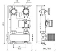 Насосная группа Huch EnTEC SMARTBOX 3.5 с теплообменником 30 пластин DN 25 без насоса EFG2530