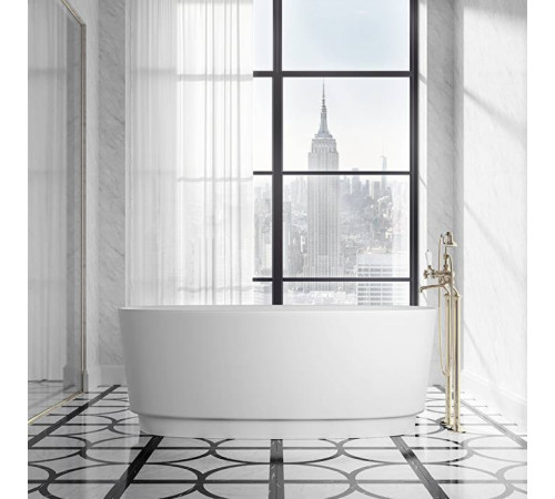 Ванна отдельностоящая Devon&Devon Dove 170.5х64.7х84.6 см White tec plus белая DOVE