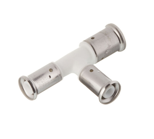 Тройник пресс переходный HENCO PVDF белый 20x16x16 мм 11PKW-201616